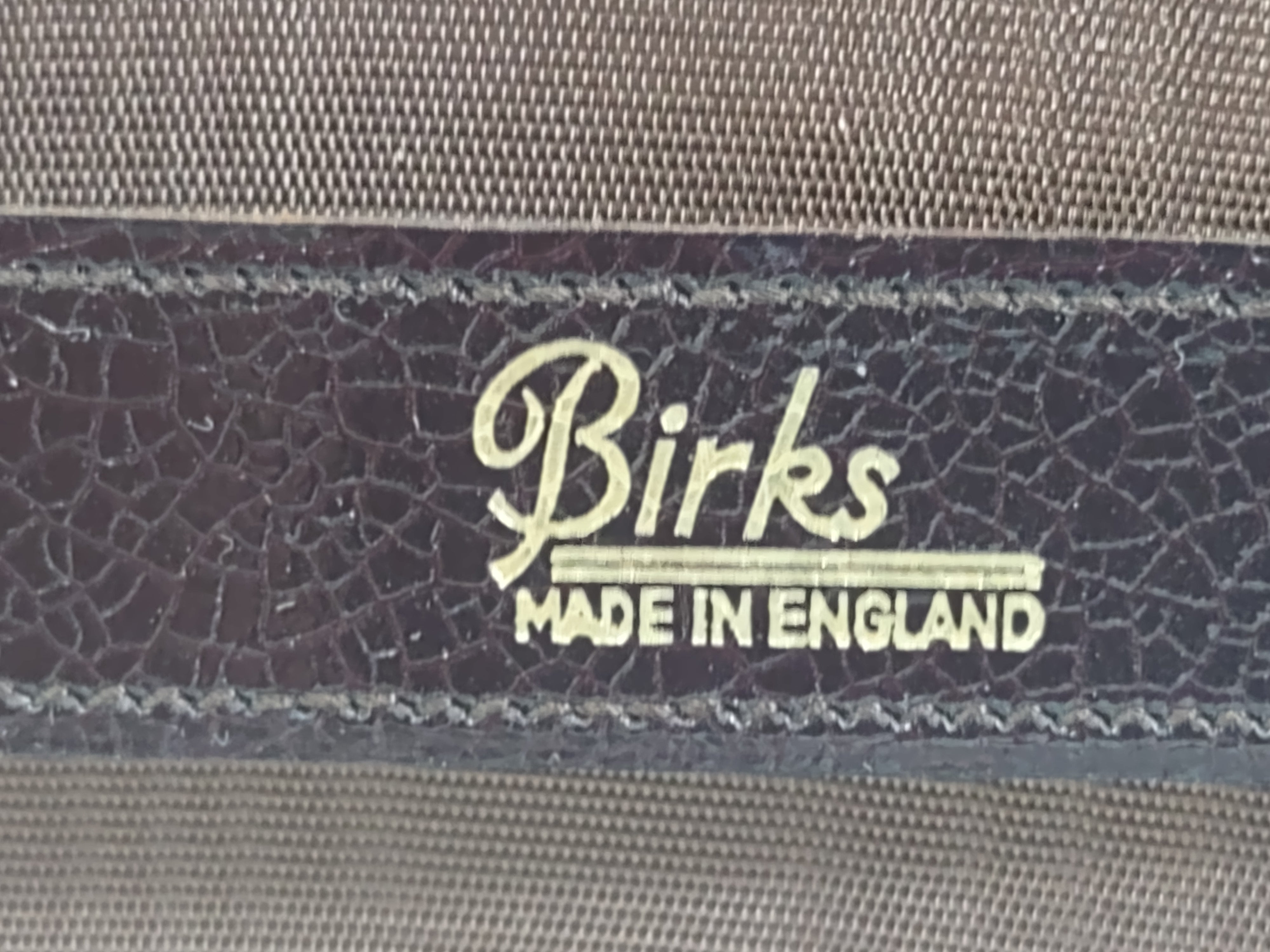 Birks, Genuine Leather Travel Tie Case, Made in England