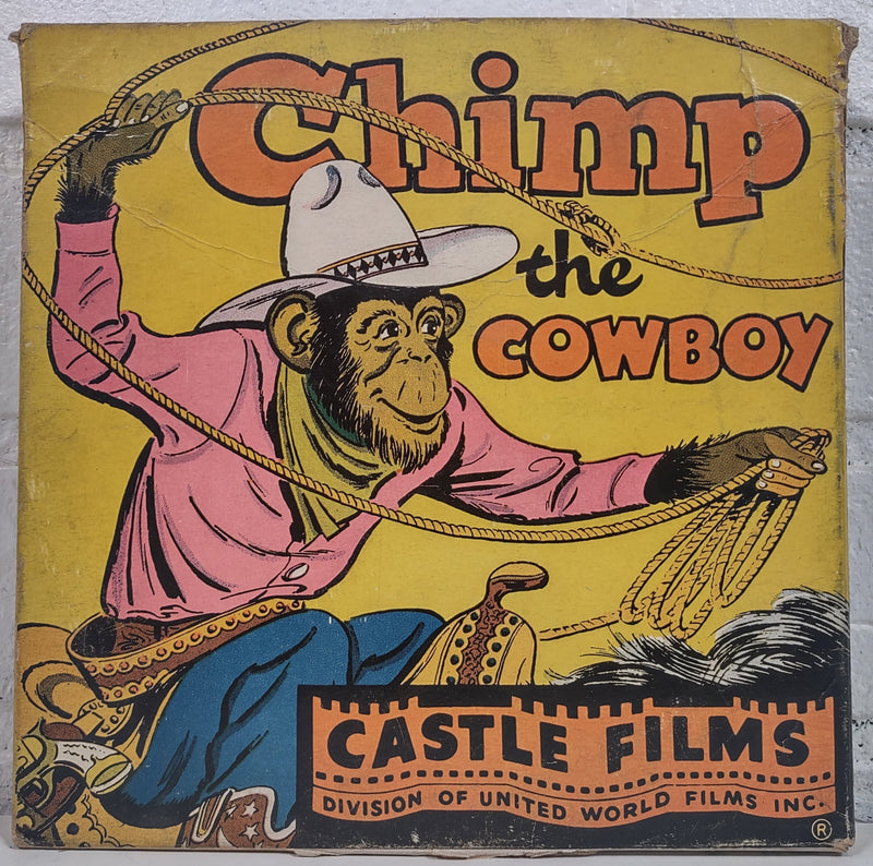 Vintage 16 MM Castle Films, Chimp the Cowboy, Headline Edition 621