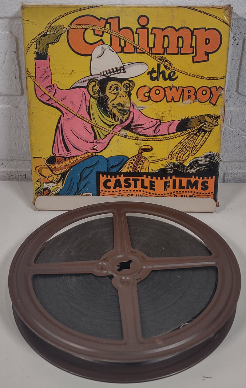 Vintage 16 MM Castle Films, Chimp the Cowboy, Headline Edition 621