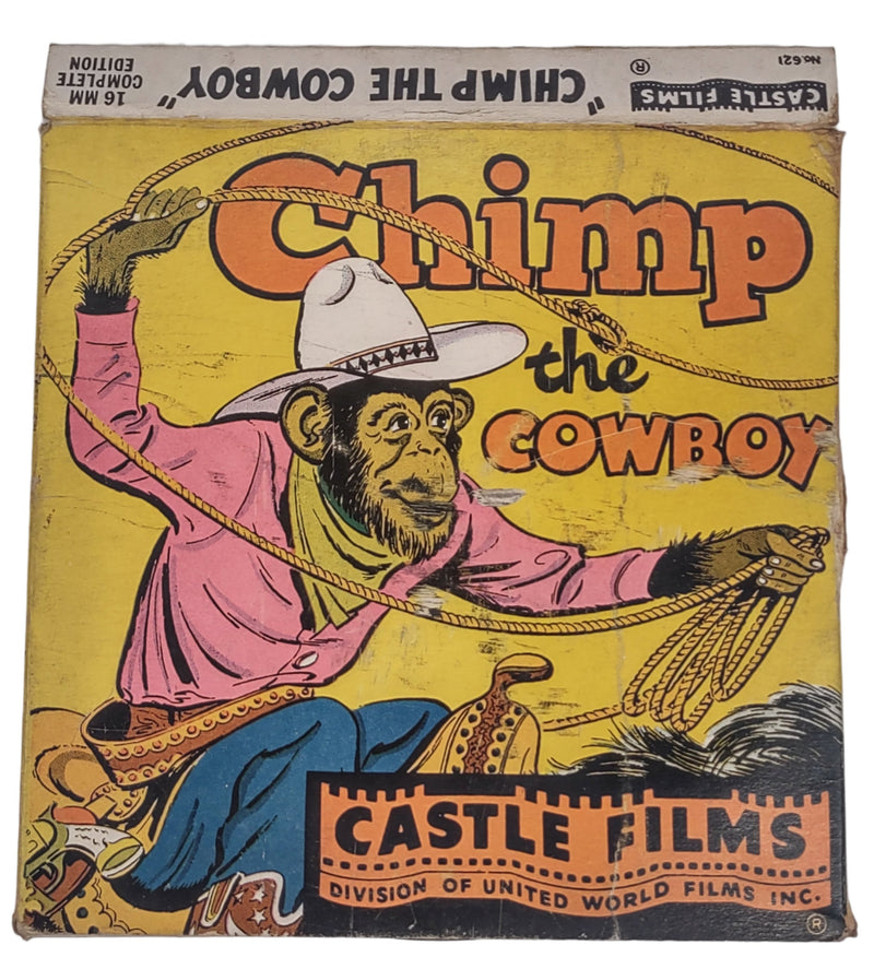 Vintage 16 MM Castle Films, Chimp the Cowboy, Headline Edition 621