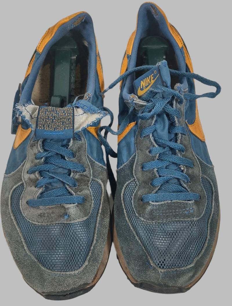 Vintage Nike International, Blue Yellow, Mens US 10, Made in USA