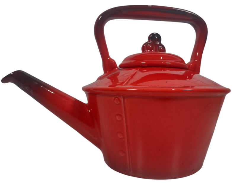 Vintage Metlox Poppytail Red Teapot