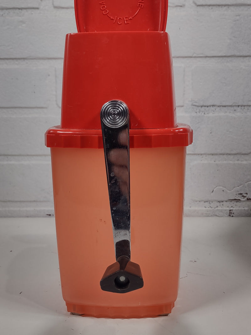 Vintage Orange Hand Crank - Swing a Way Ice Crusher