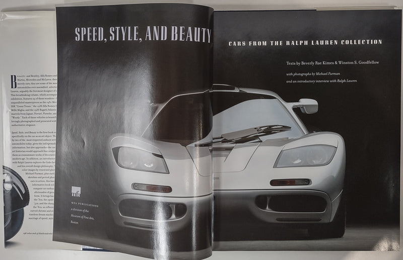 Cars from Ralph Lauren Collection, Speed, Style & Beauty 2005 Hardcover Book