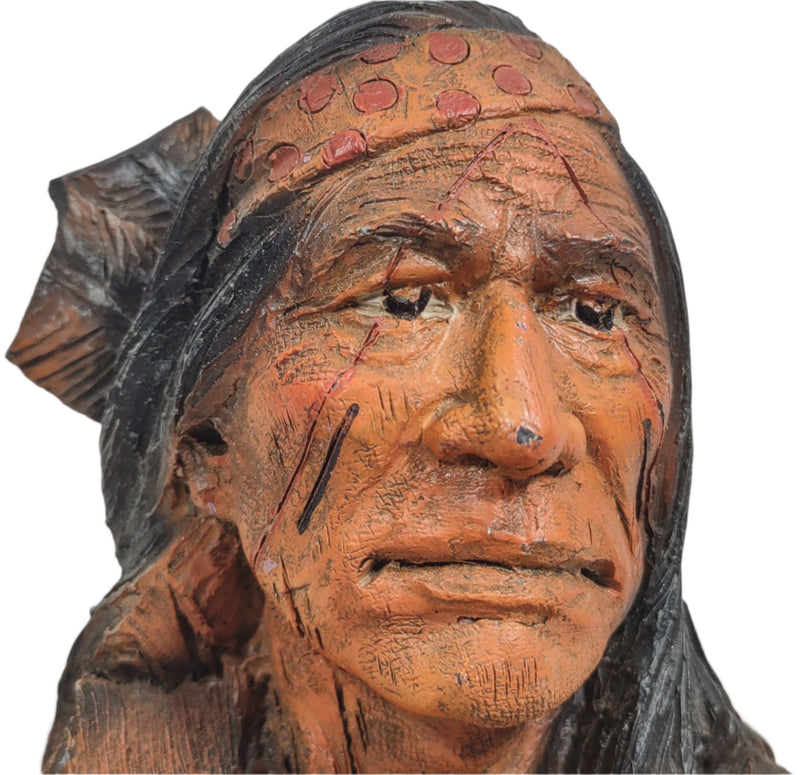 Bust of  Hunkpapa Sioux 'Bloody Knife ' Neesirahpef ' Native American