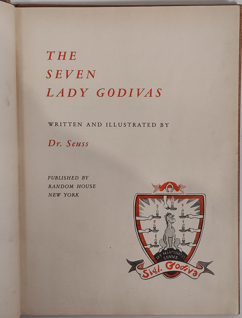 Dr. Seuss, Adulte, Les Sept Dames Godivas, 1939, première édition.