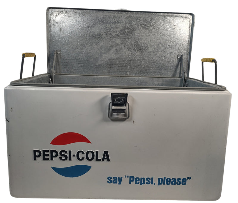 Vintage Metal Cooler,. Pepsi Cola - Say Pepsi Please