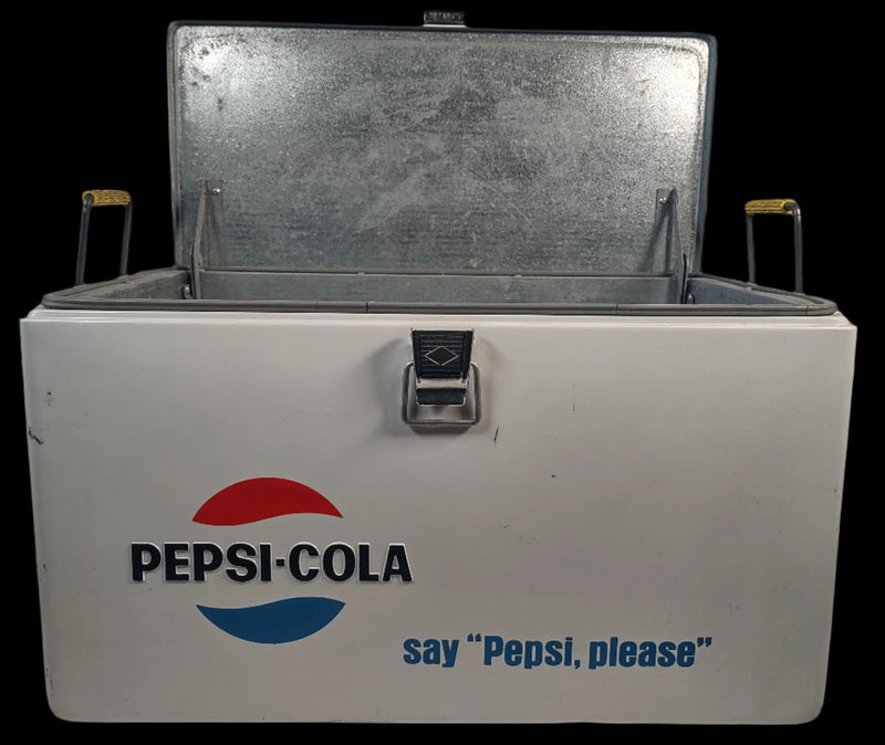 Vintage Metal Cooler,. Pepsi Cola - Say Pepsi Please