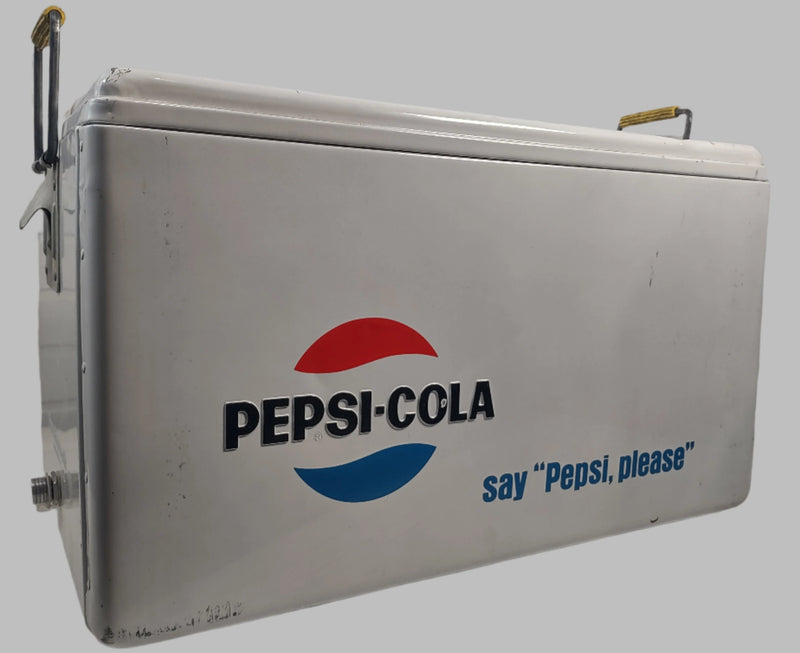 Vintage Metal Cooler,. Pepsi Cola - Say Pepsi Please