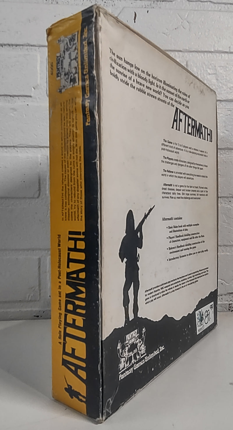 AFTERMATH! Jeu de rôle dans un monde post-Holocauste RPG Phoenix Games 1980