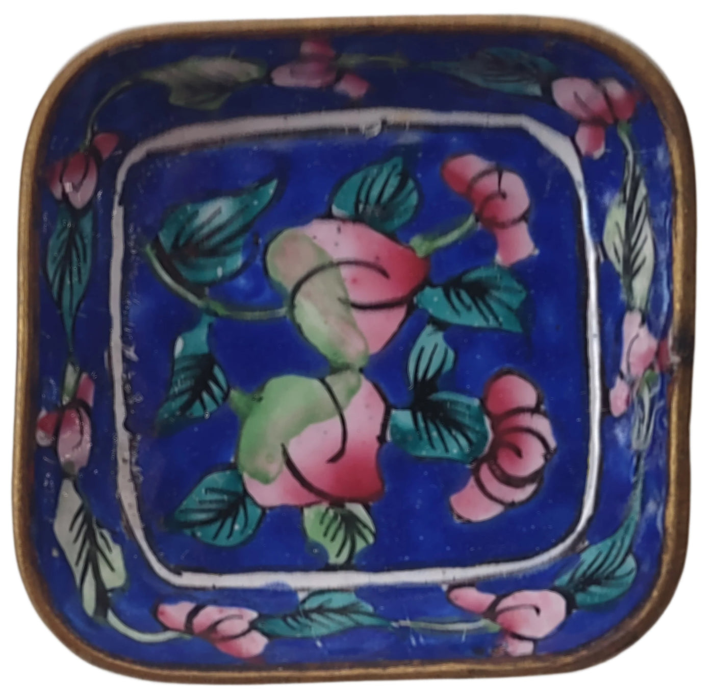 Service à thé cloisonné (7) - Cloisonné - Bronze, Laiton Service à thé cloisonné (7) - Cloisonné - Bronze, Laiton