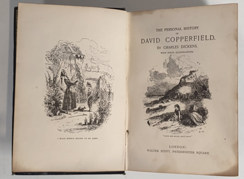 1894 David Copperfield by Charles Dickens,  Published Walter Scott London,