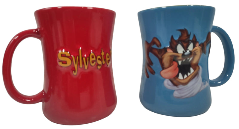 Set of 4 Looney Tunes Mugs, By Xpress Warner Bros 1999,