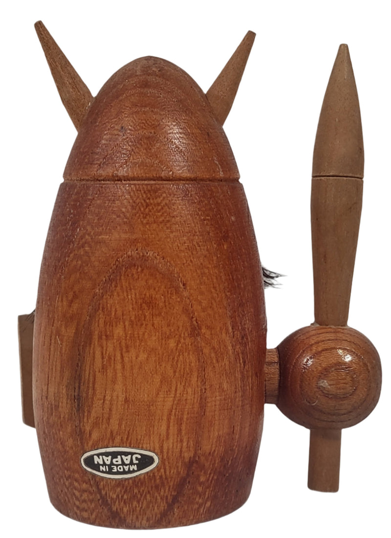 Collectible , Vintage Viking Teak Nut Cracker, Made in Japan