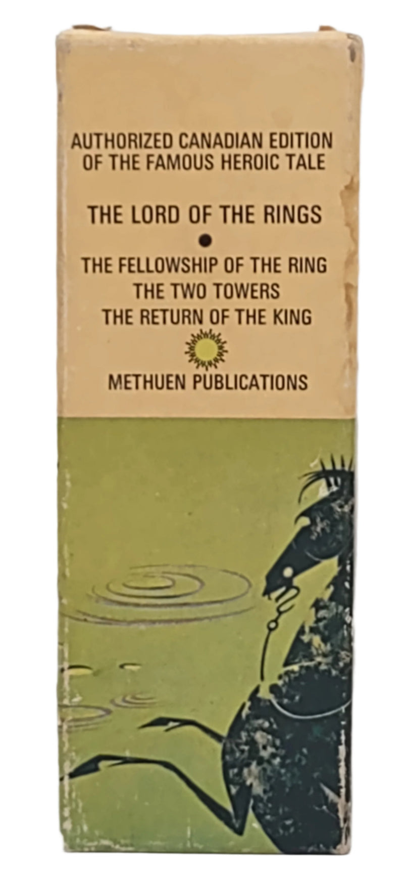 JRR Tolkien Lord of the Rings Trilogy Box Set. Methuen Publications, Canadian Publication 1975