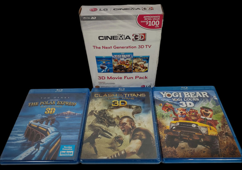 LG Cinema 3D Movie Fun Pack - Yogi Bear, Clash of Titans, Polar Express