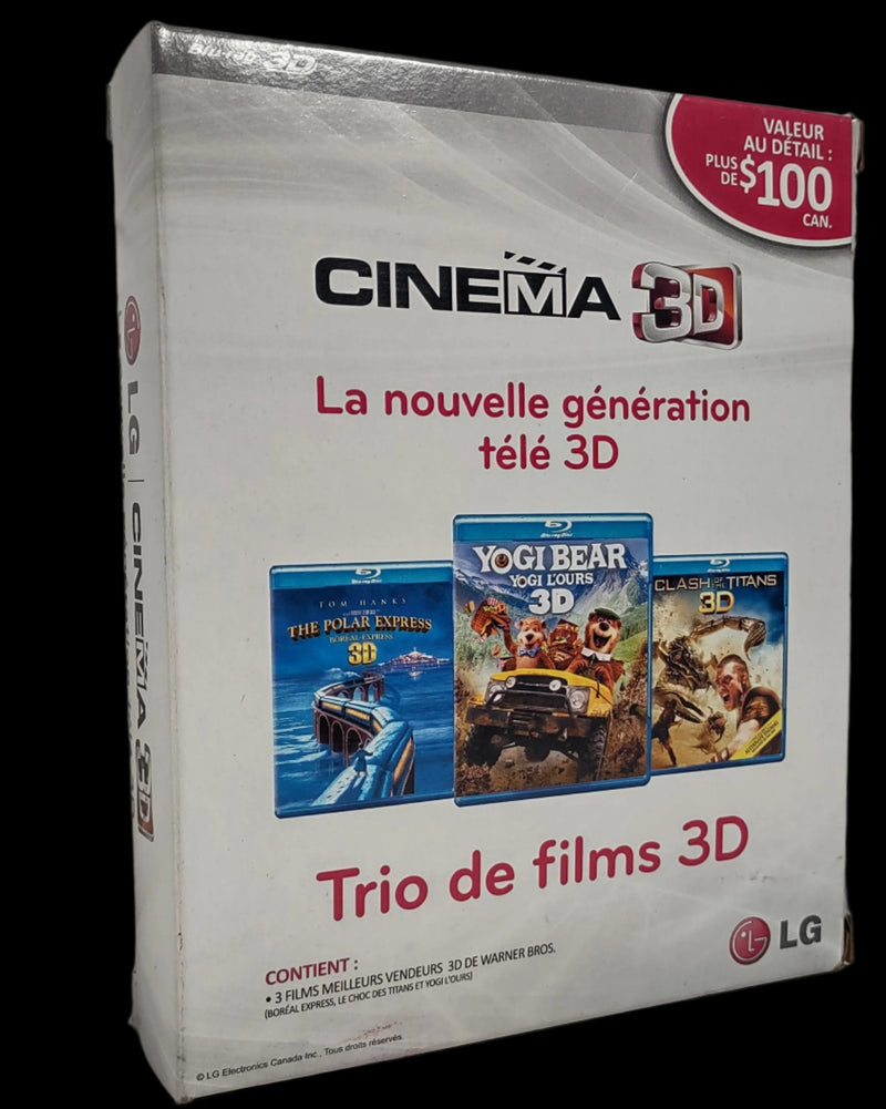 Pack cinéma 3D amusant de LG - Yogi Bear, Le Choc des Titans, Polar Express