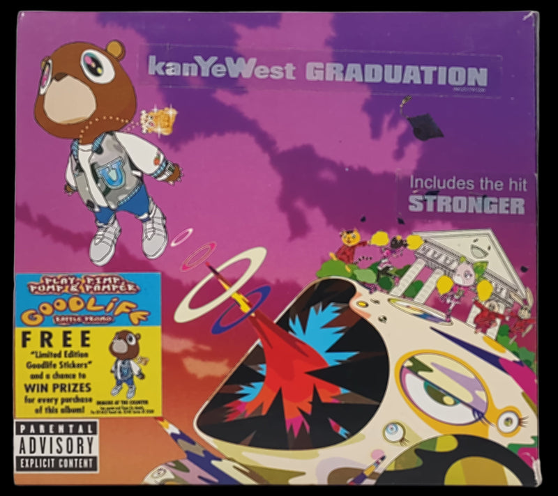 CD Kanye West, Graduation 2007, album complet avec livret et poster rap.