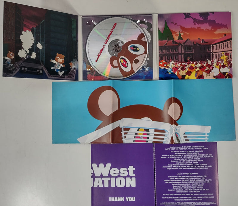 CD Kanye West, Graduation 2007, album complet avec livret et poster rap.