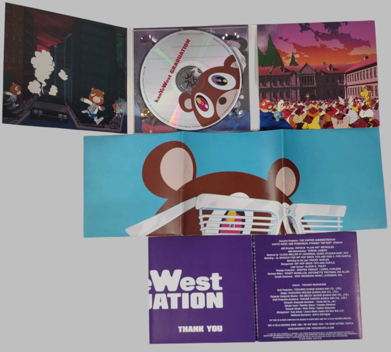 CD Kanye West, Graduation 2007, album complet avec livret et poster rap.