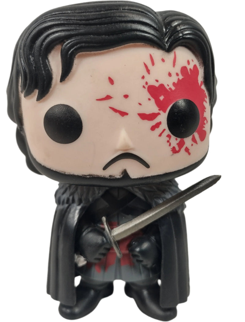 Lot of 2 Funko Pop! , Game of Thrones , Jon Snow Bloody & Samwell Tarly