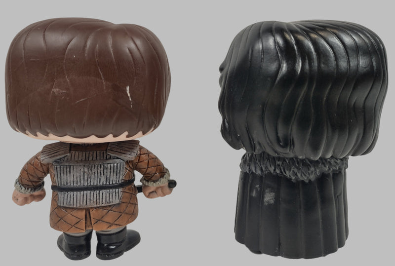 Lot of 2 Funko Pop! , Game of Thrones , Jon Snow Bloody & Samwell Tarly