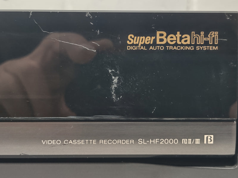 Lecteur enregistreur stéréo HiFi Sony SL-HF2000 Super Beta Betamax VCR Deck