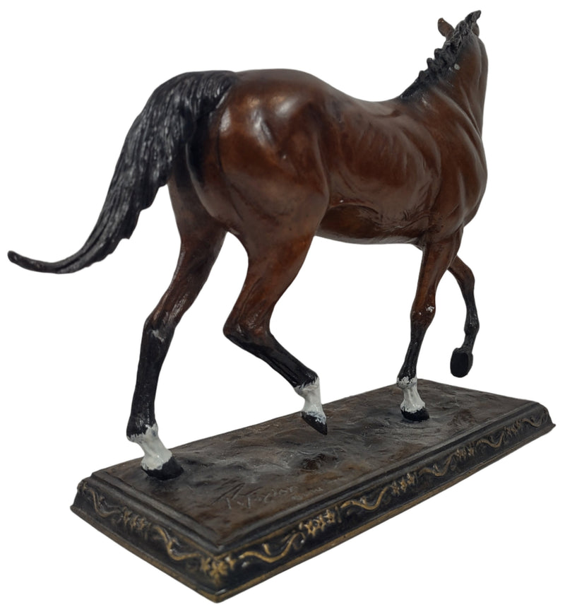 Beau cheval en bronze, prêt pour la gloire par le Dr Robert Taylor, 1992, Franklin Mint