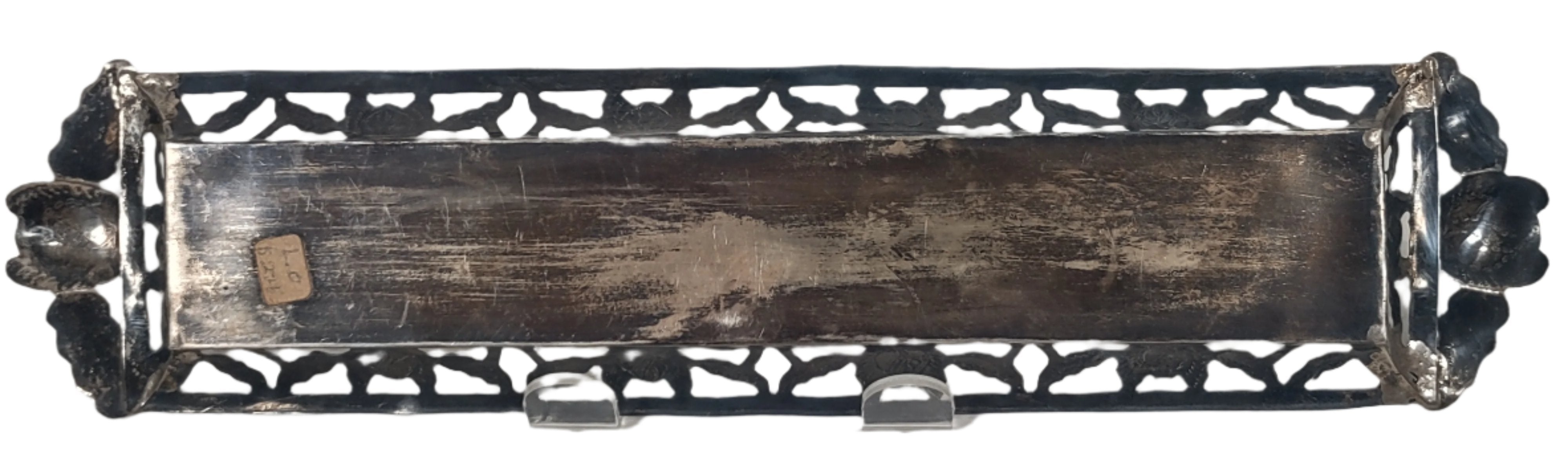 Mexico/Mexican Silver Tray, Rose Pattern