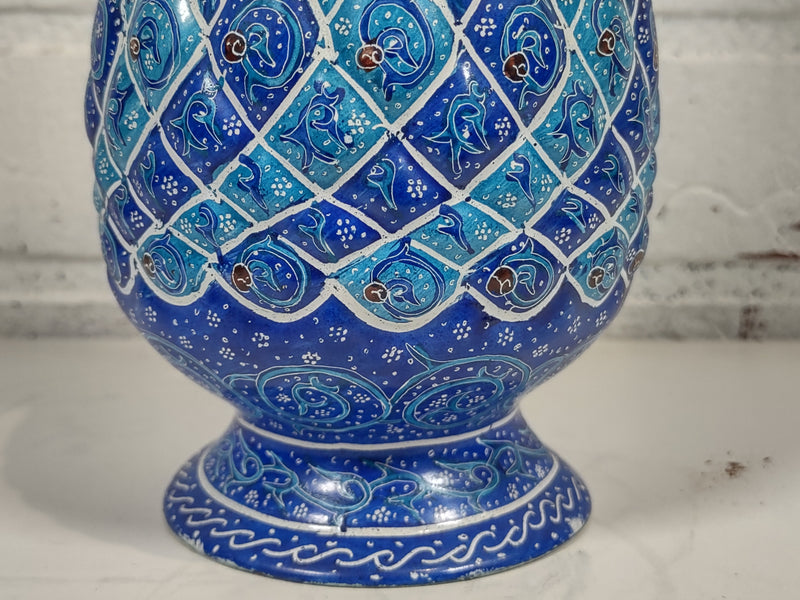 Antique Persian Enamel Vase - Esfahan, Iran.