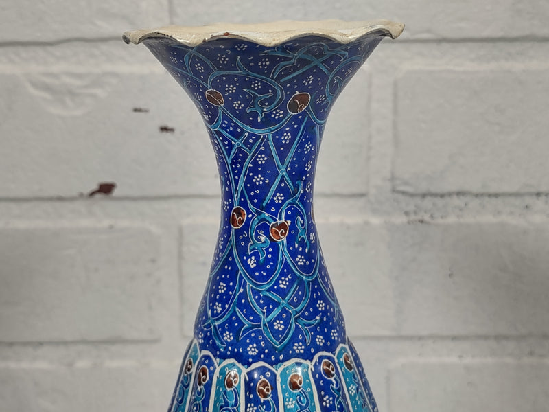 Antique Persian Enamel Vase - Esfahan, Iran.