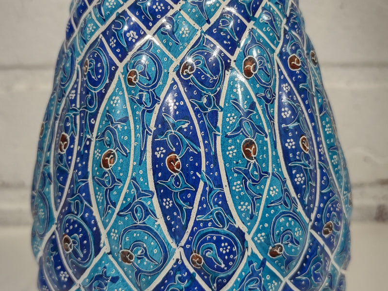 Antique Persian Enamel Vase - Esfahan, Iran.