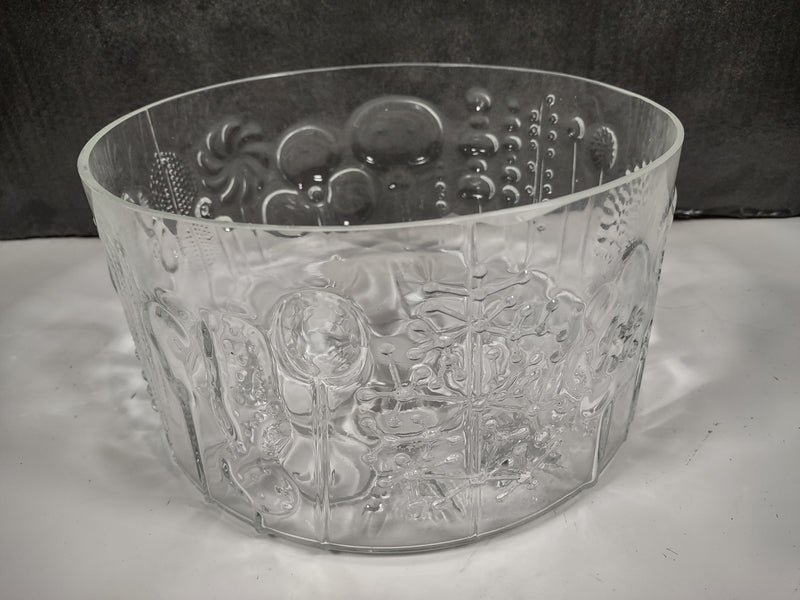 IITTALA FLORA 9.5" Bol en verre rond - Oiva Toikka Design - Finlande -