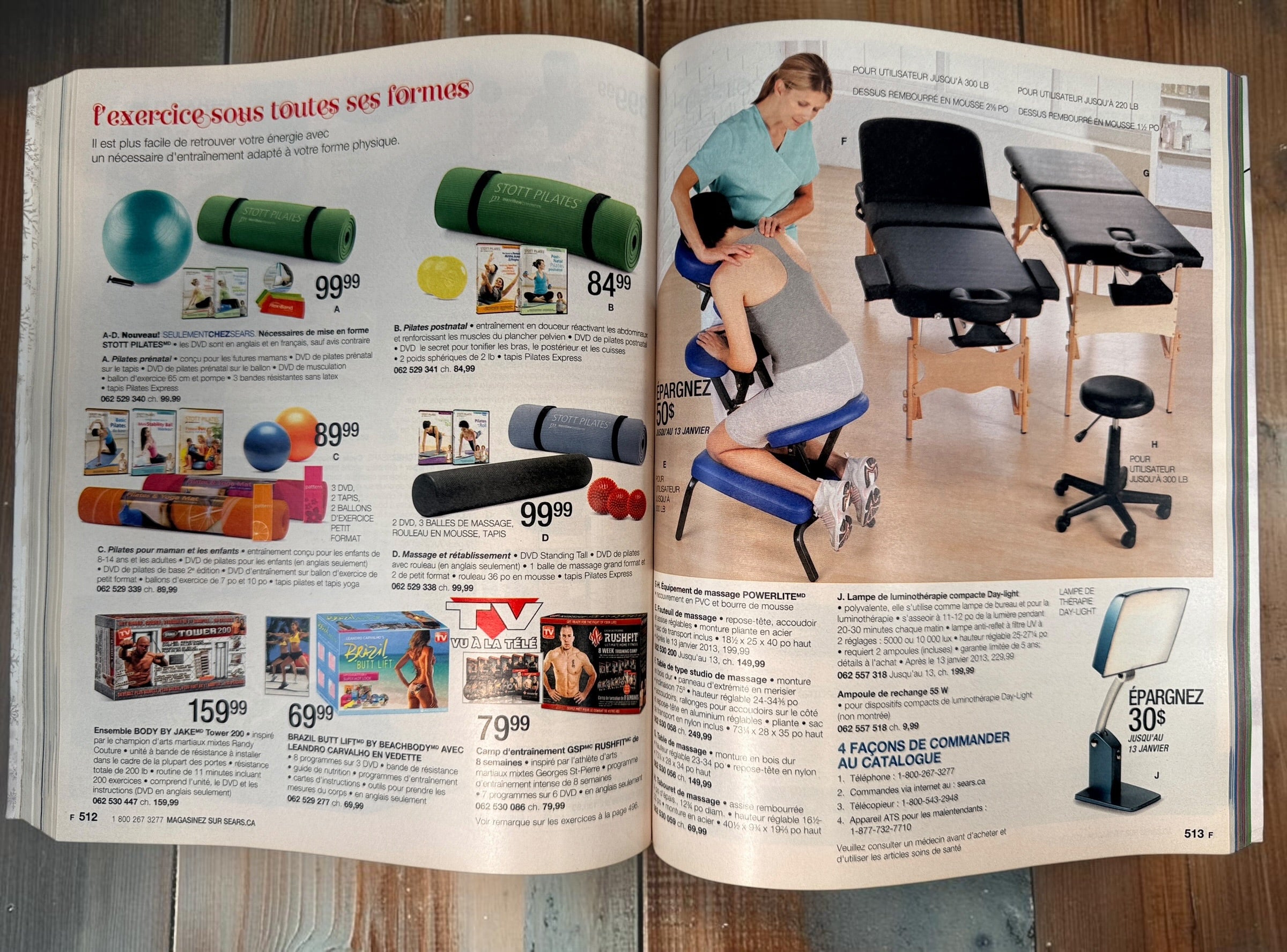 2012 Sears Canada Cadeaux de rêve French Christmas Wish Book, 60th anniversary edition. Vintage Canadian retail catalogue with 996 pages of nostalgia.