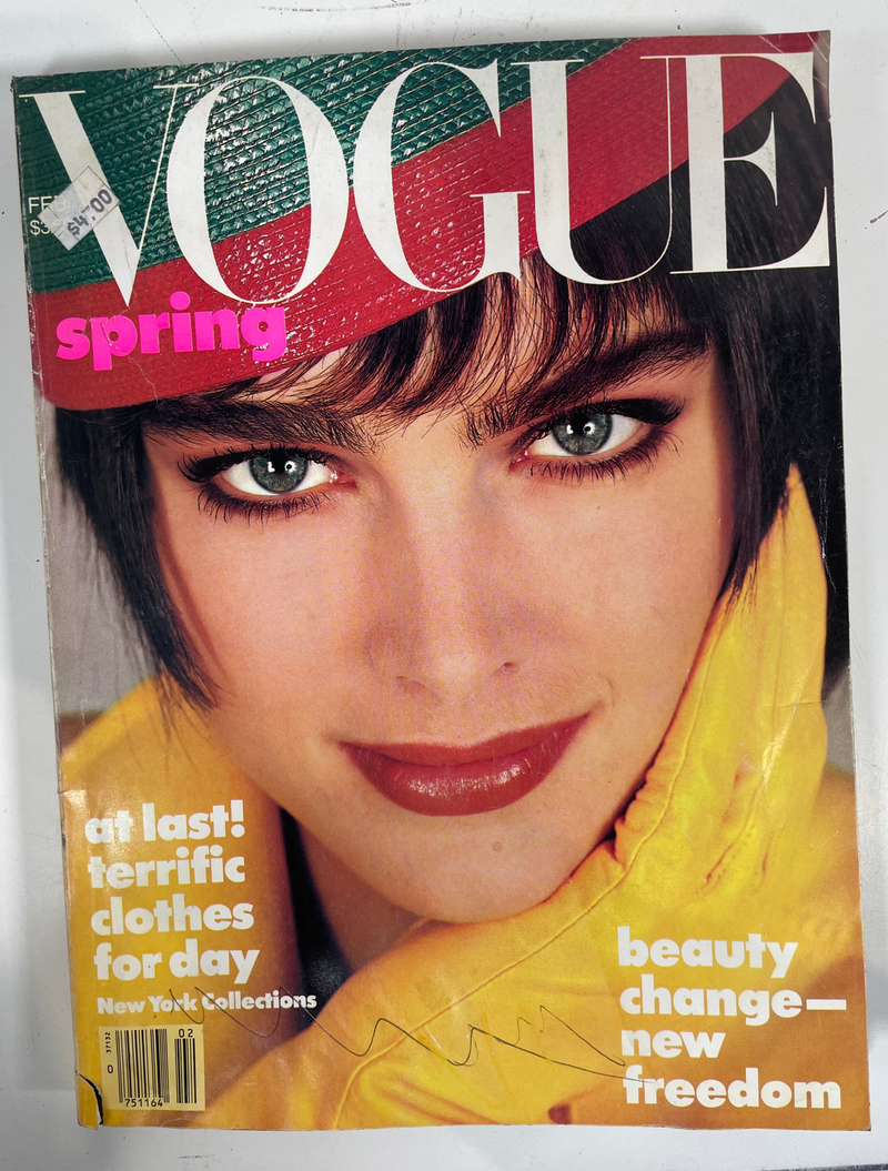 Magazine Vogue Vintage de février 1986 Brooke Shields par Richard Avedon