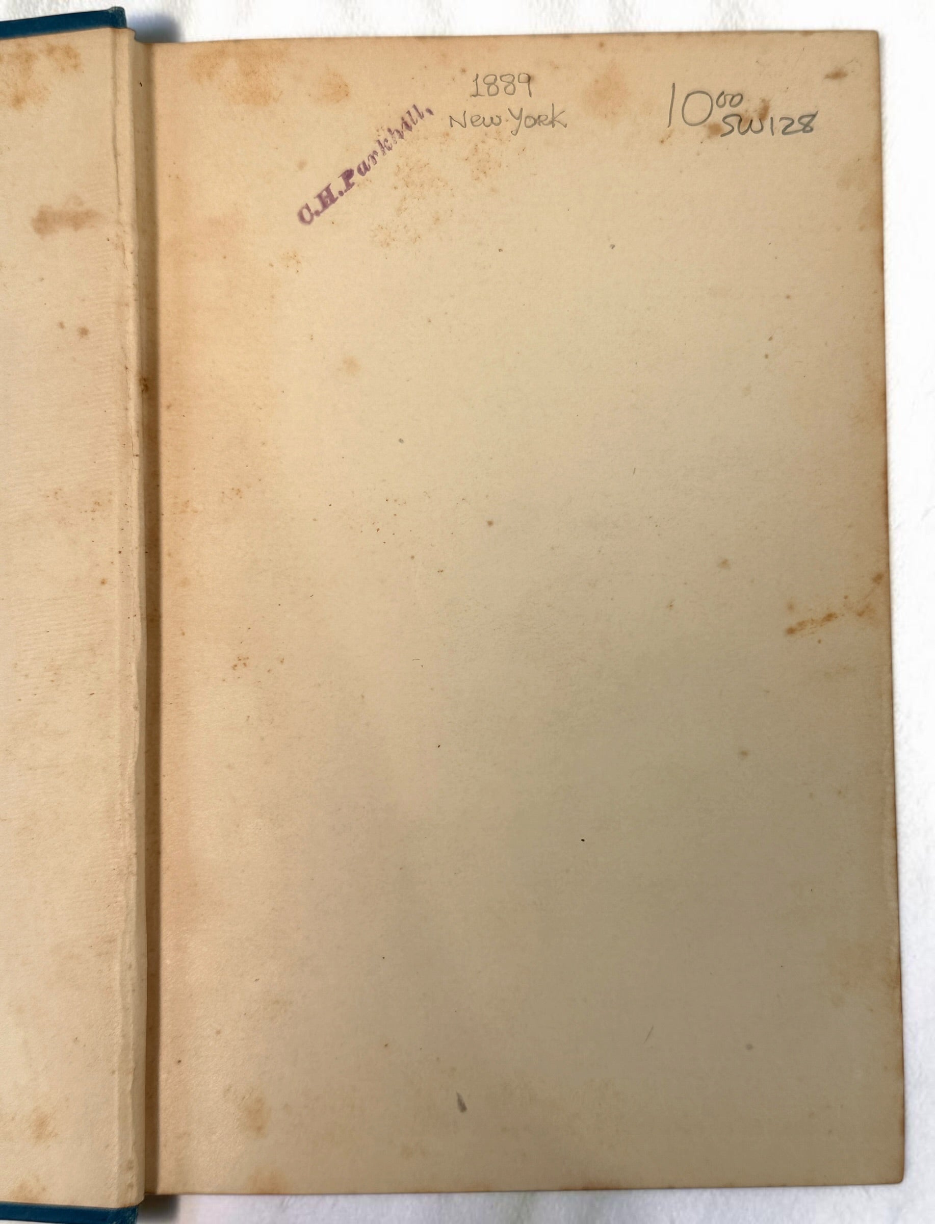 1889 first edition of Famous Men of Science by Sarah K. Bolton, illustrated antique hardcover with decorative blue cloth and gilt binding.