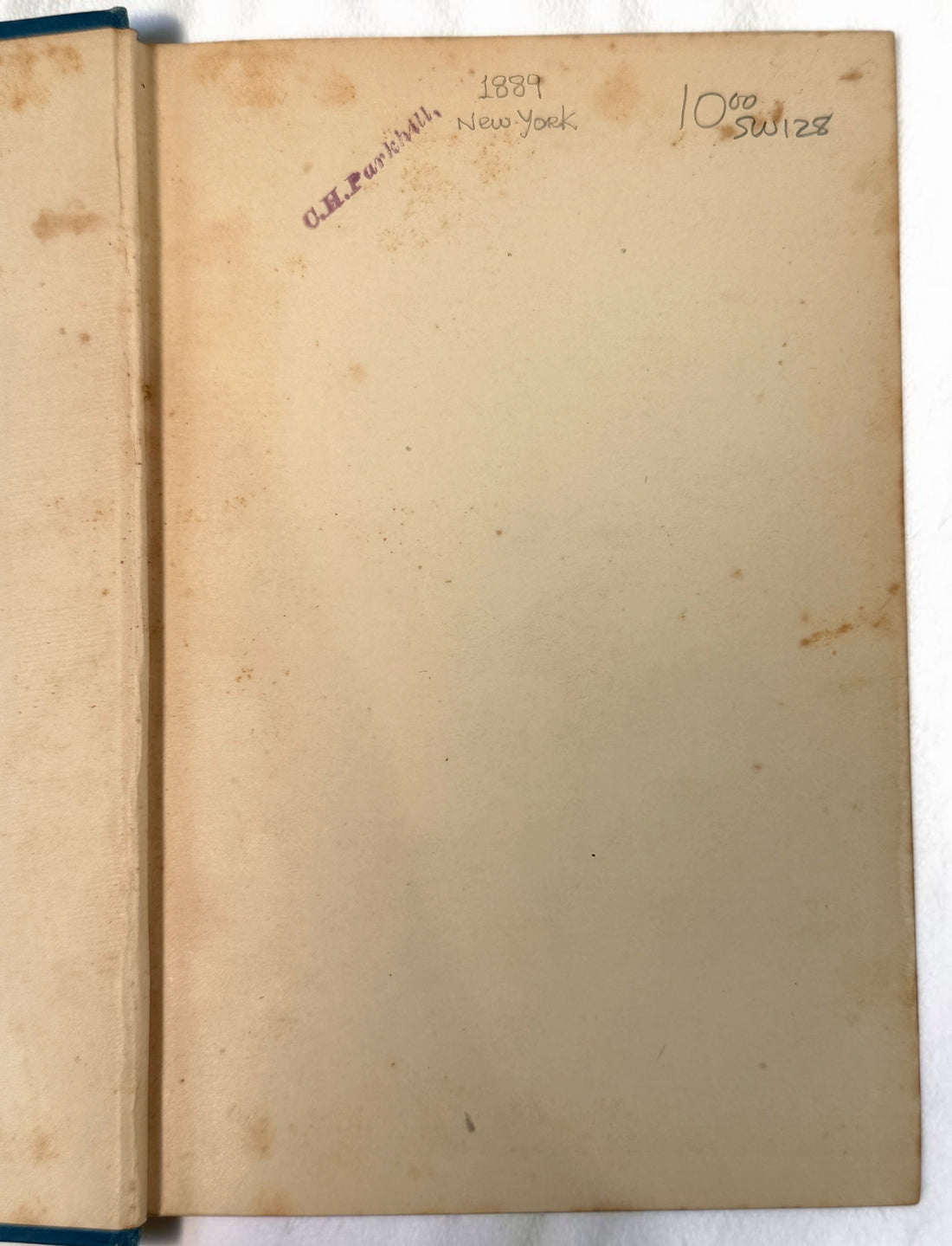 1889 first edition of Famous Men of Science by Sarah K. Bolton, illustrated antique hardcover with decorative blue cloth and gilt binding.