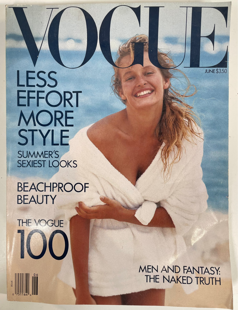 Vogue US juin 1989 Estelle Lefébure Stéphanie Seymour Carré Otis Talisa Soto