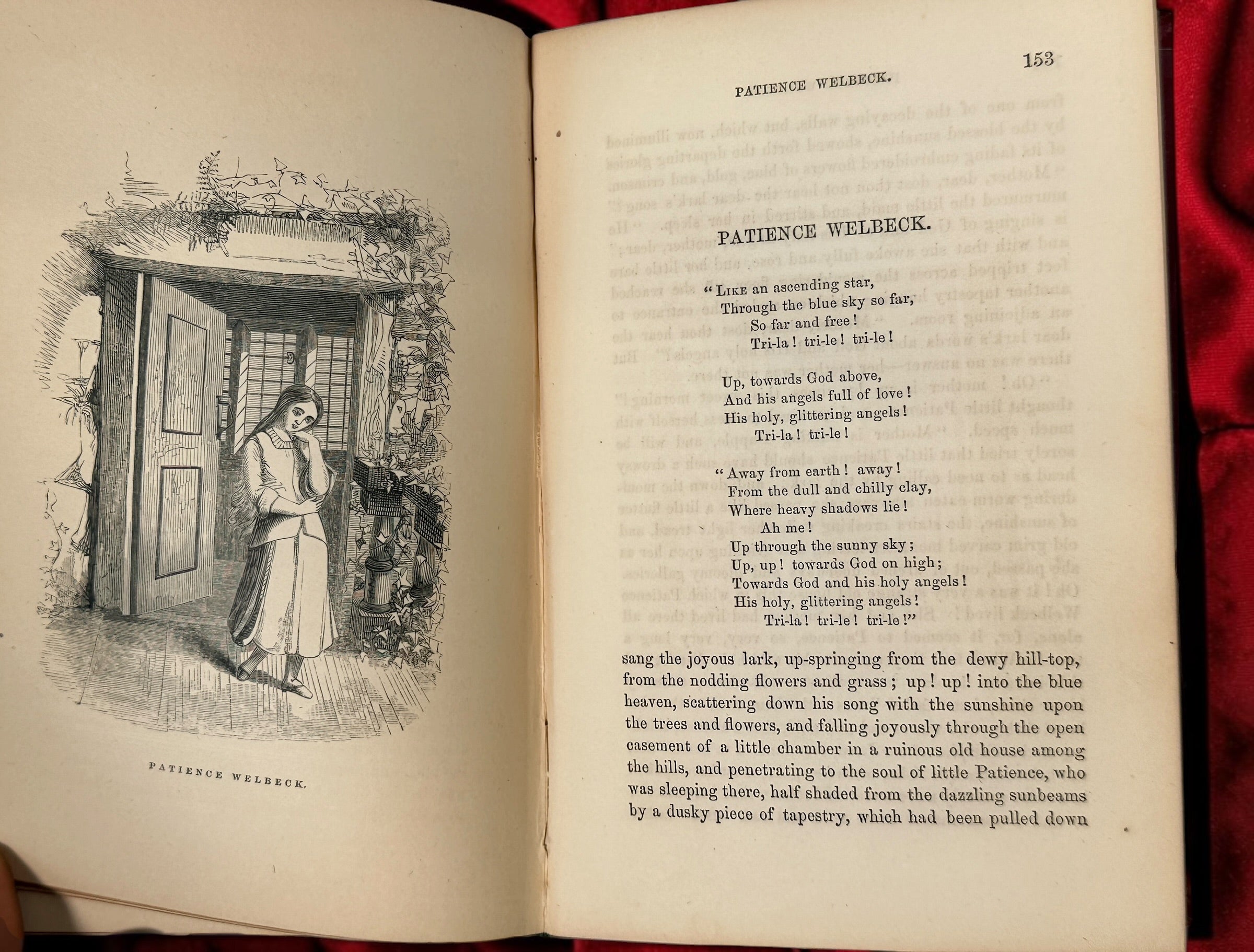 Rare 1854 first Philadelphia edition of Mary Howitt’s Midsummer Flowers, illustrated in original gilt cloth and featuring an early Christina Rossetti poem.