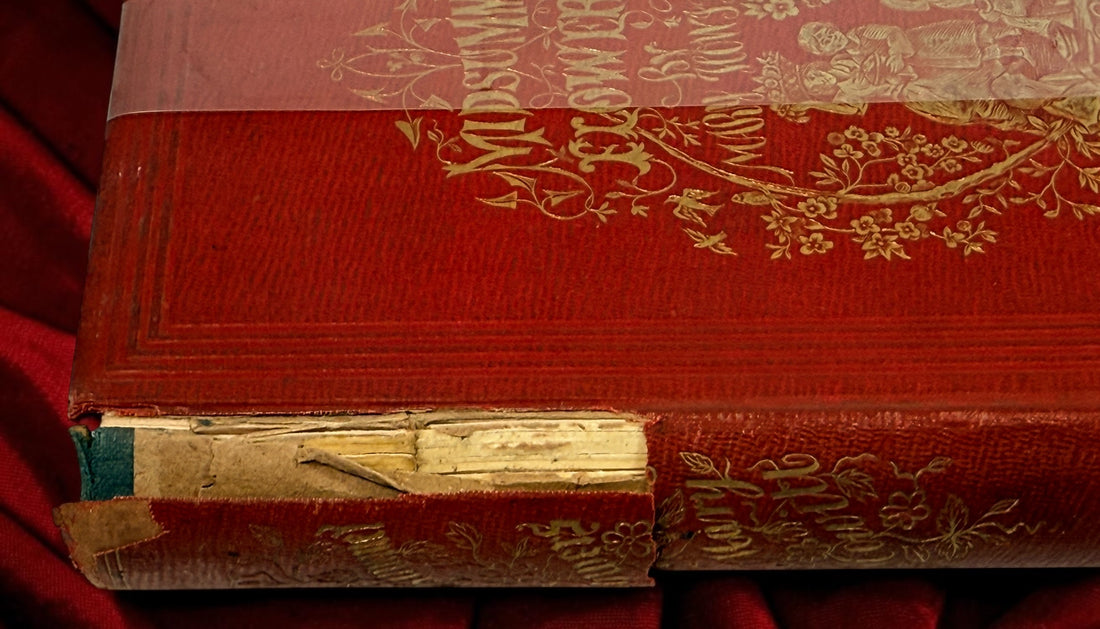 Rare 1854 first Philadelphia edition of Mary Howitt’s Midsummer Flowers, illustrated in original gilt cloth and featuring an early Christina Rossetti poem.