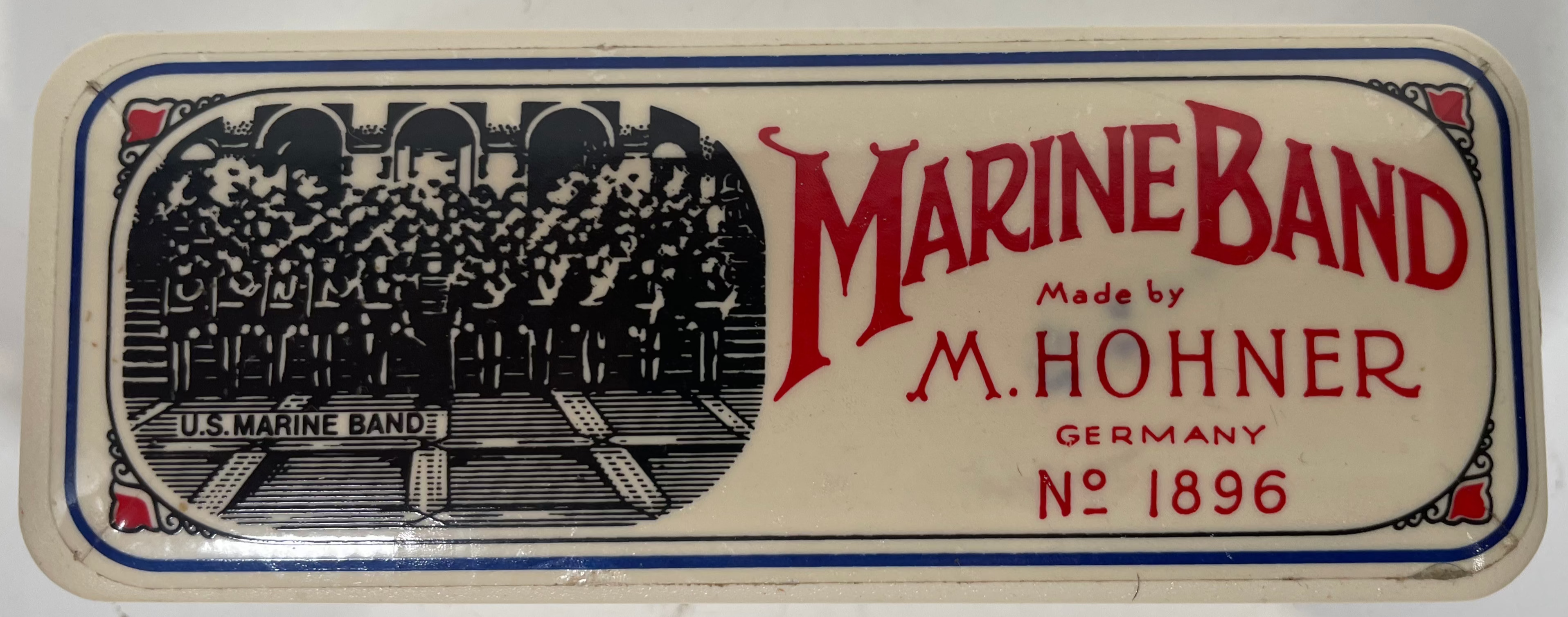 Vintage M.Hohner Marine Band Harmonica. Key of C