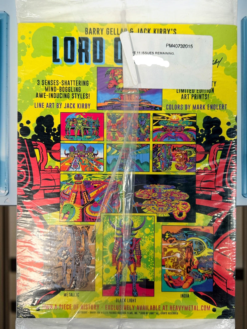 Heavy Metal Magazine #292 Psychedelic Special, 2019, featuring Adrian Cox cover art. Sealed collectible issue with Morrison, Bilal, Corben and more.