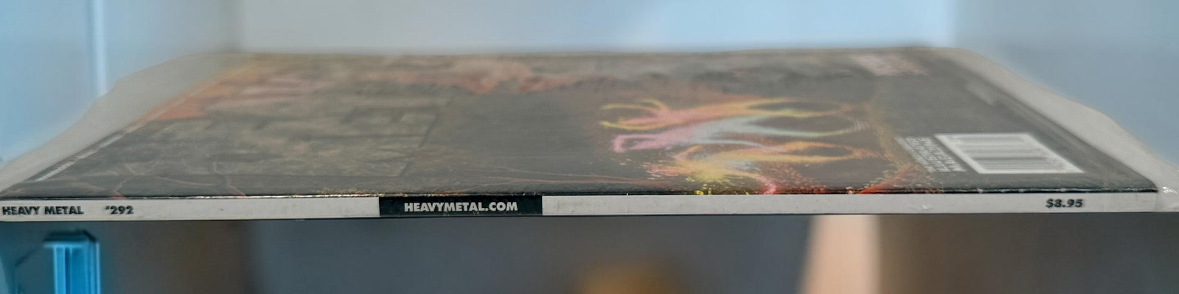 Heavy Metal Magazine #292 Psychedelic Special, 2019, featuring Adrian Cox cover art. Sealed collectible issue with Morrison, Bilal, Corben and more.