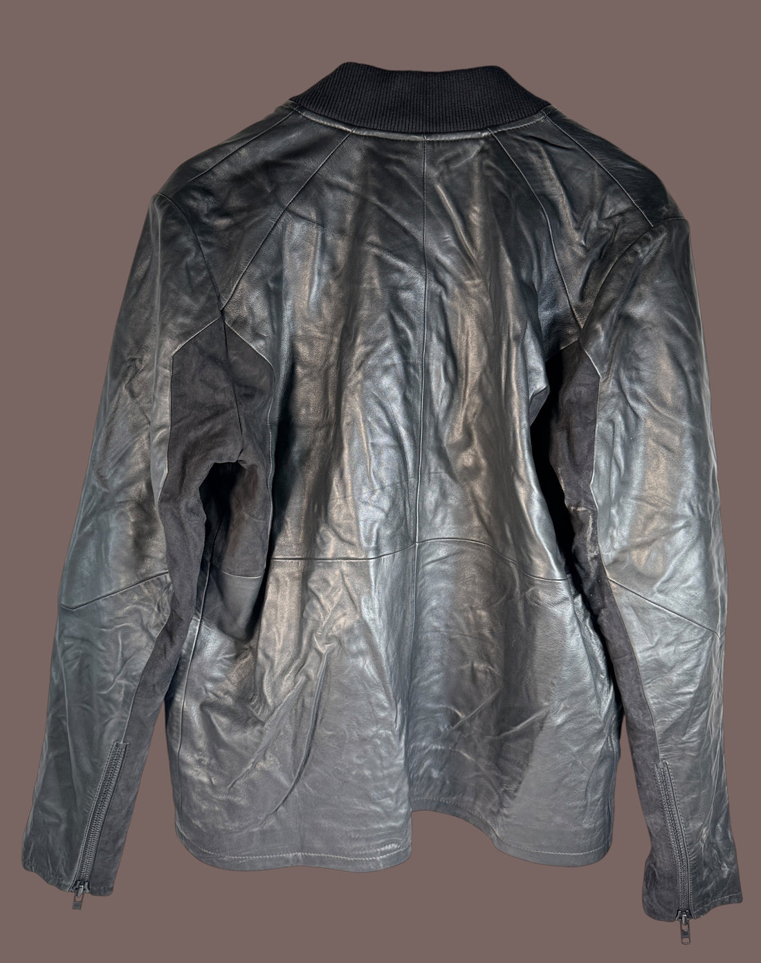 Musterbrand Star Wars TIE Pilot limited edition lamb leather jacket, size M, serialized #0033 with TIE Fighter artwork lining. Official licensed collectible.