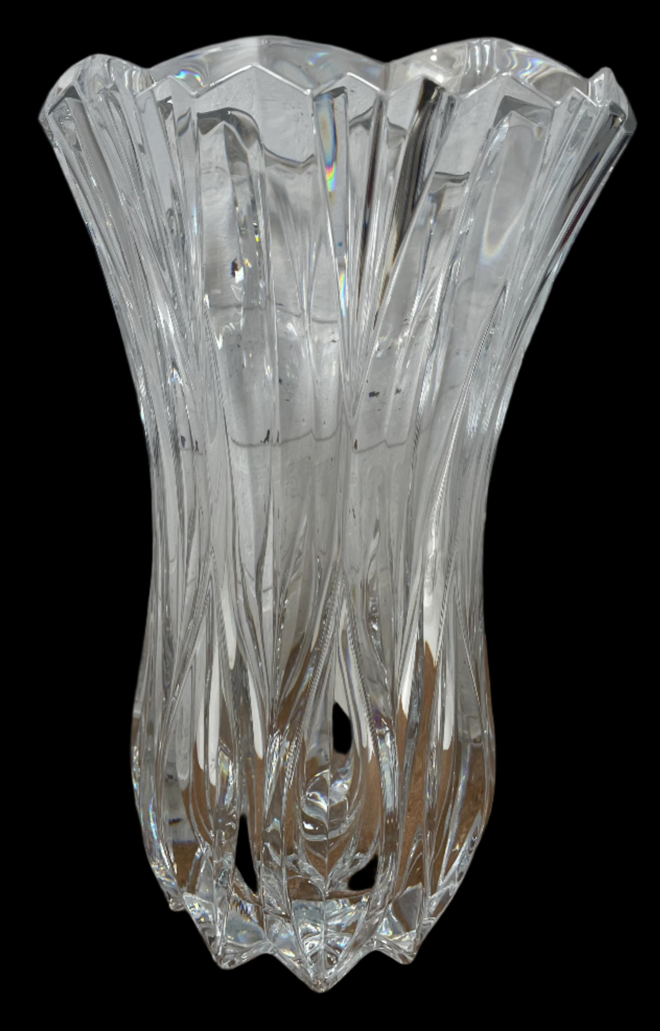 Mikasa Celebrations by Mikasa Blossom Lead Crystal Vase 12 in France, Heavy