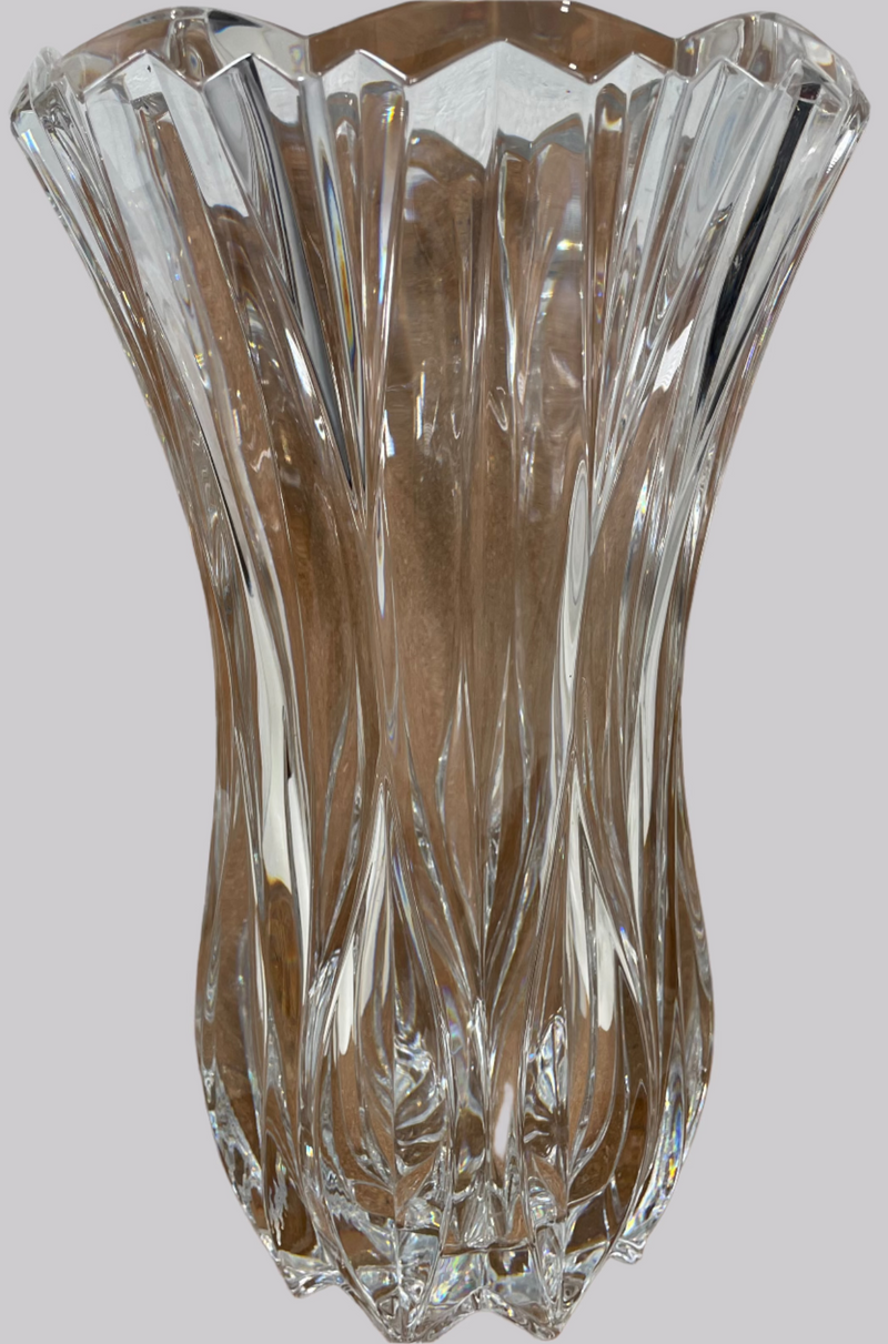 Vase en cristal au plomb Mikasa Celebrations par Mikasa Blossom 12 po France, lourd