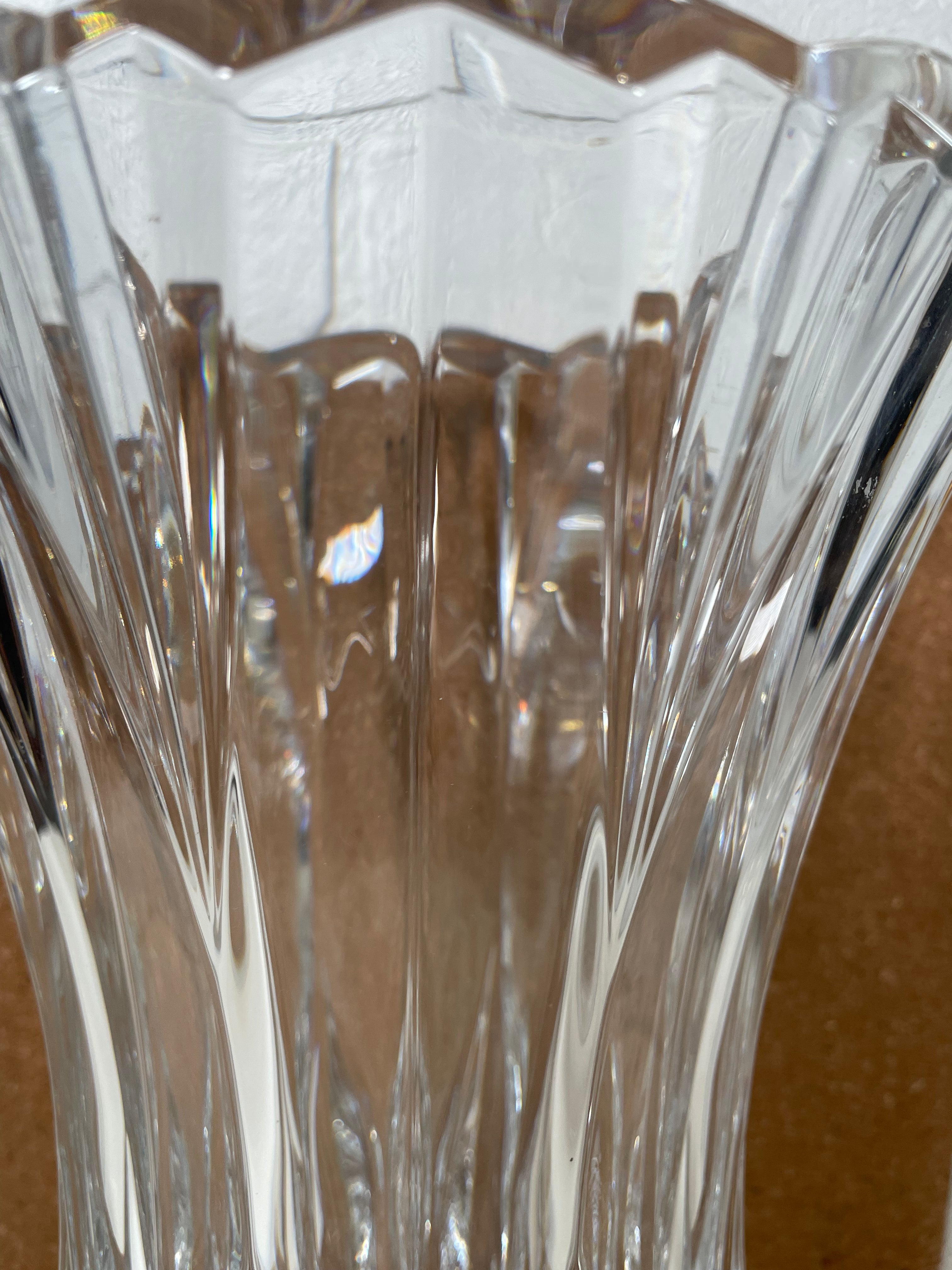 Mikasa Celebrations by Mikasa Blossom Lead Crystal Vase 12 in France, Heavy