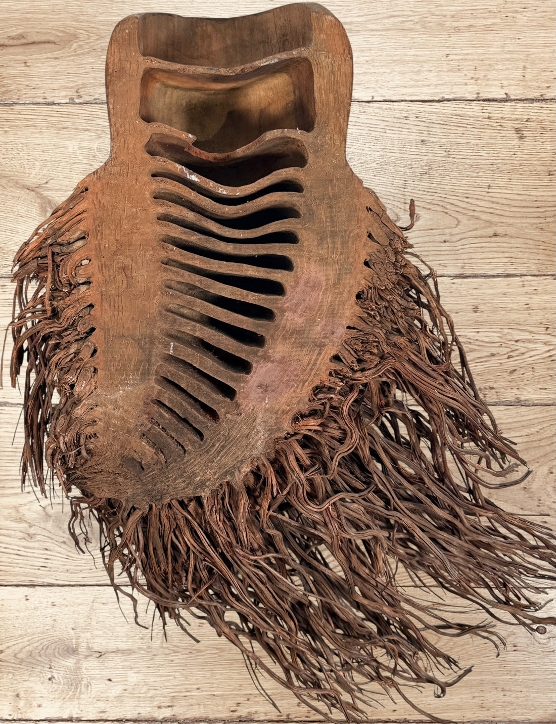 Vintage Chinese bamboo root Shou Lao carving, longevity god wall sculpture, Asian folk art décor, natural root beard, collectible statement piece.