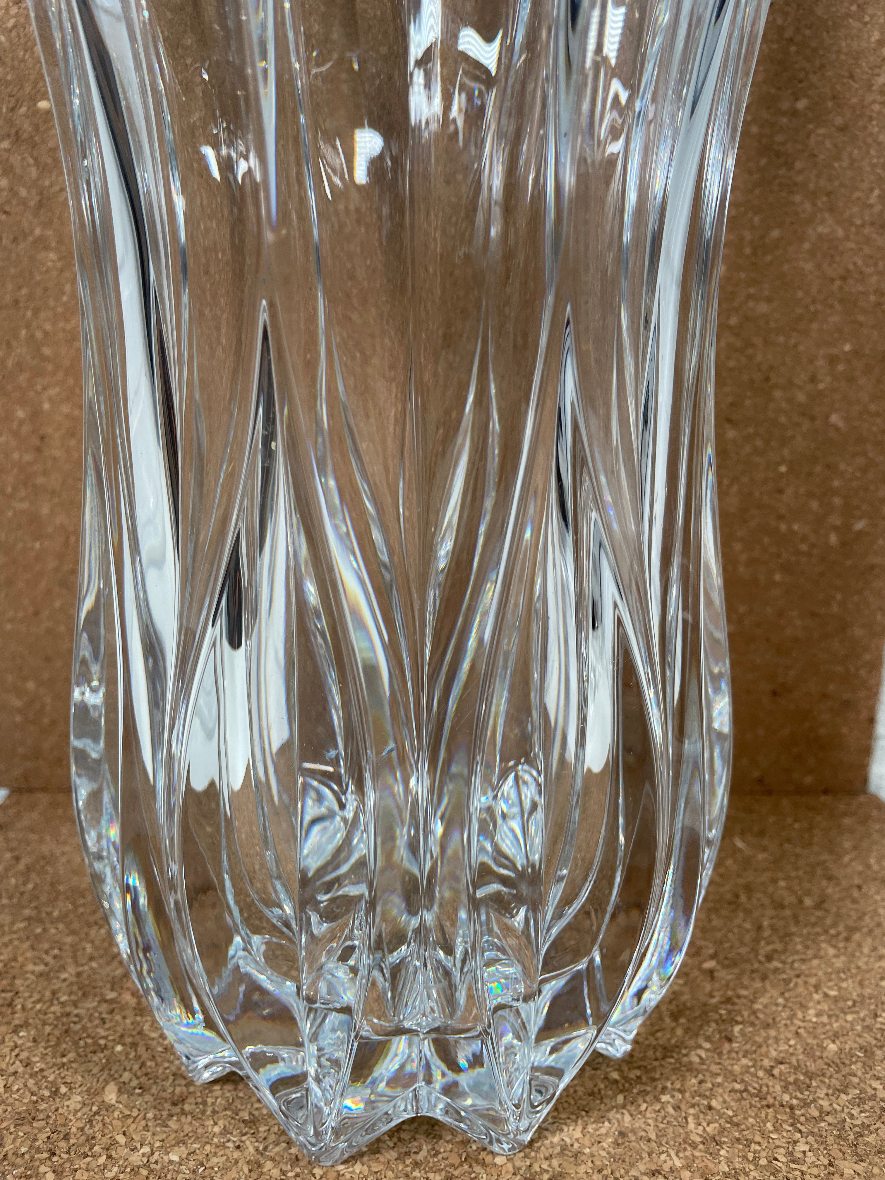 Mikasa Celebrations by Mikasa Blossom Lead Crystal Vase 12 in France, Heavy