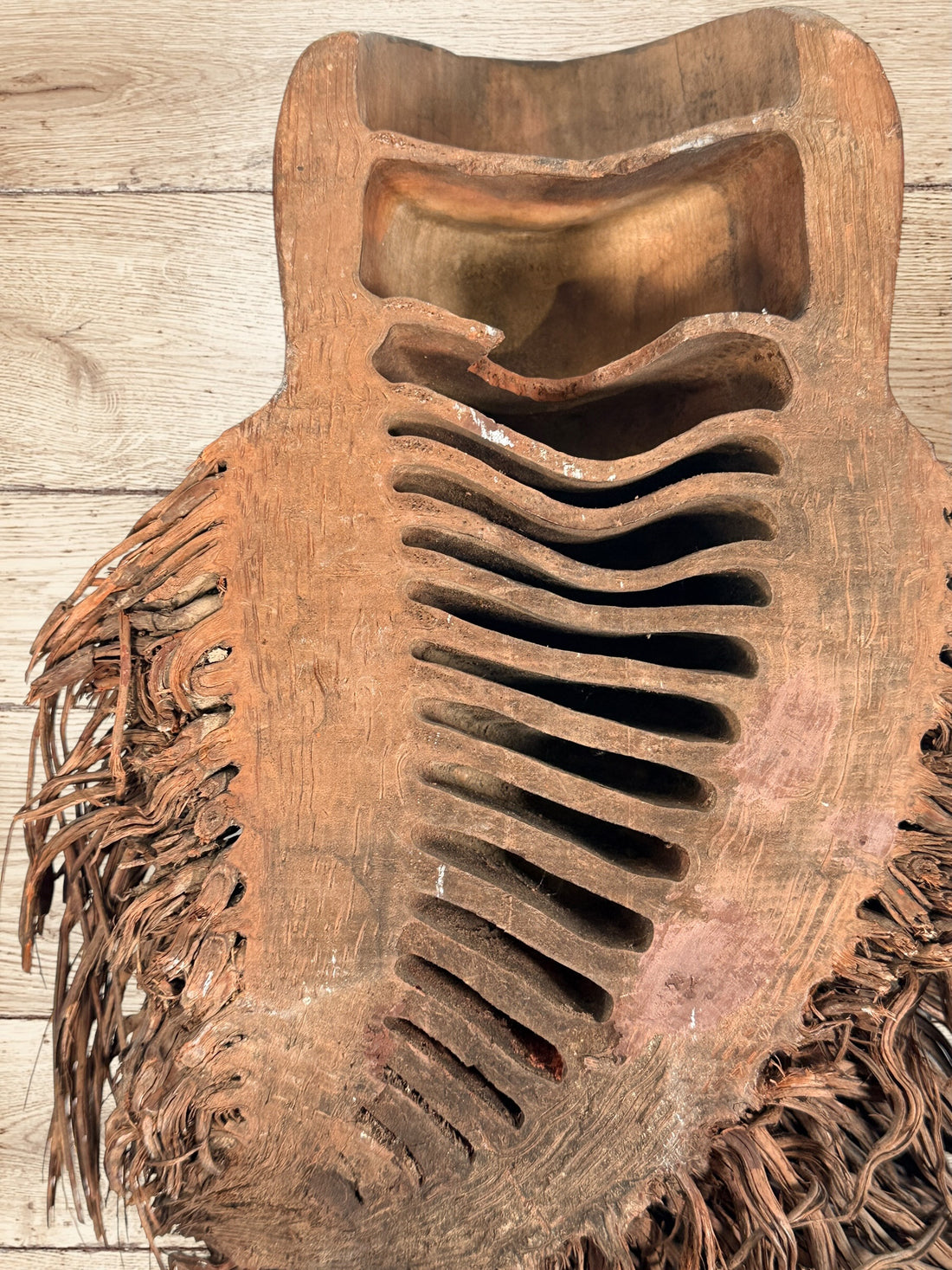 Vintage Chinese bamboo root Shou Lao carving, longevity god wall sculpture, Asian folk art décor, natural root beard, collectible statement piece.